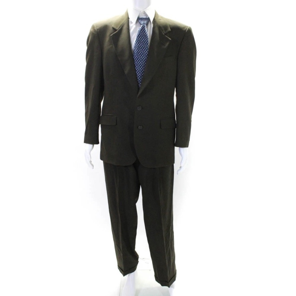 Nino Cerruti Rue Royale Man In Wool brown Two‎ Piece Suit Men's